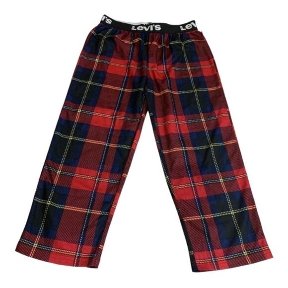 Levis Red Plaid Pajama Pants Size 6 - Picture 2 of 3